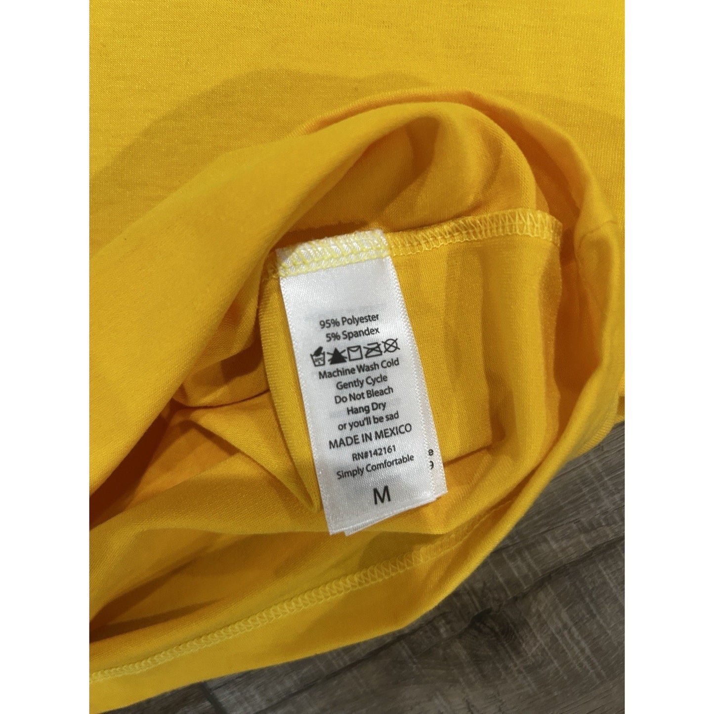 NWT LuLaRoe MEDIUM Liv T-Shirt Gold Dark Brown Ringer Good Morning Sunshine Sun