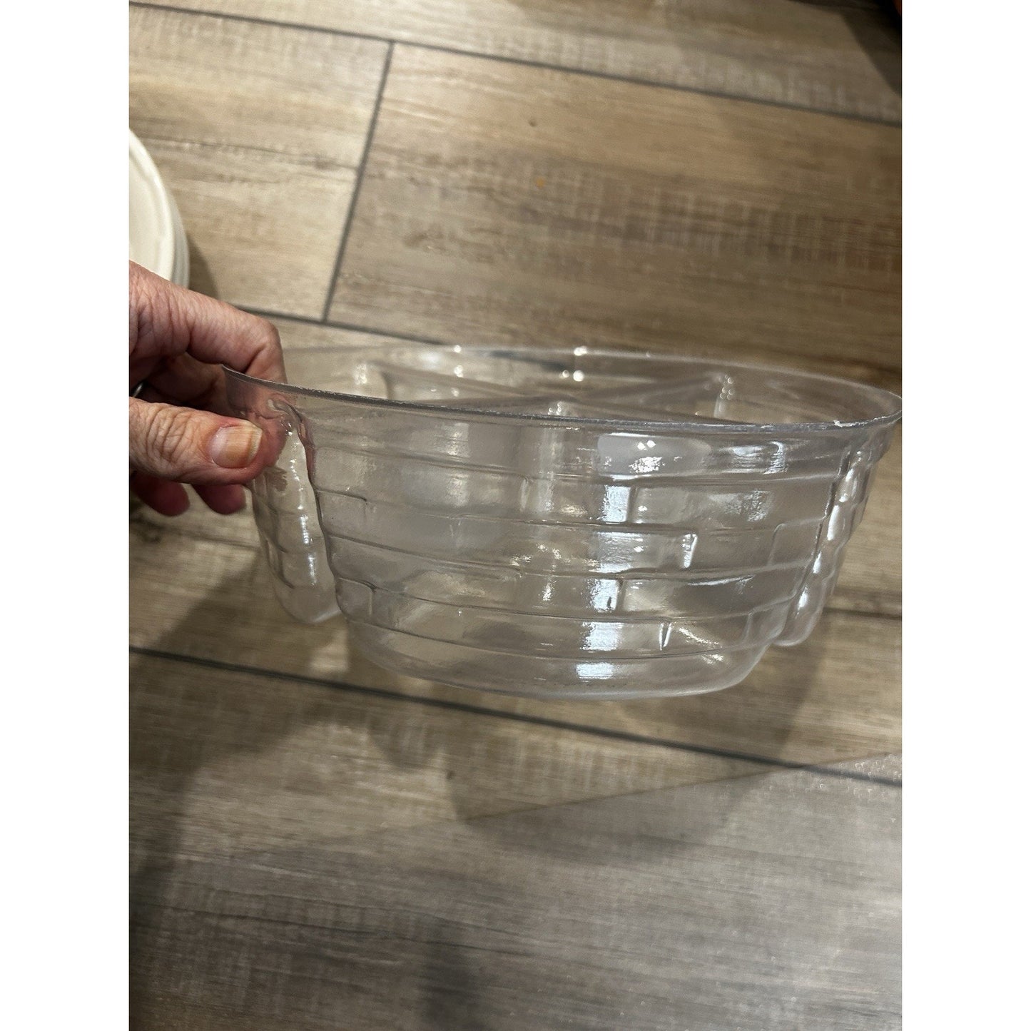 Longaberger Darning Basket 4-Way Divided Protector Plastic liner