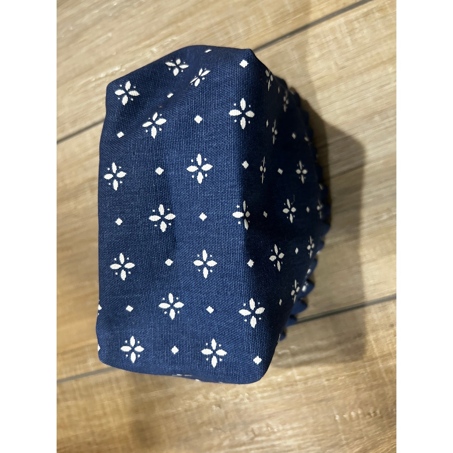 Longaberger Basket TEA SMALL KEY Liner Classic Blue fabric SU