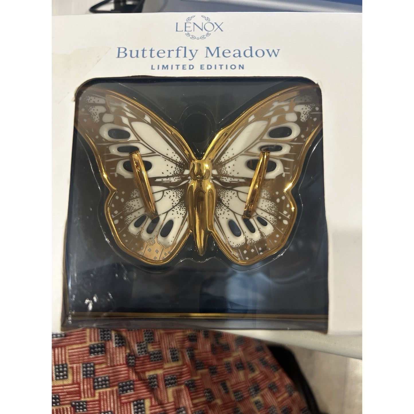 Lenox Butterfly Meadows Limited Edition Butterfly Gold Ornament In Box 5" NEW