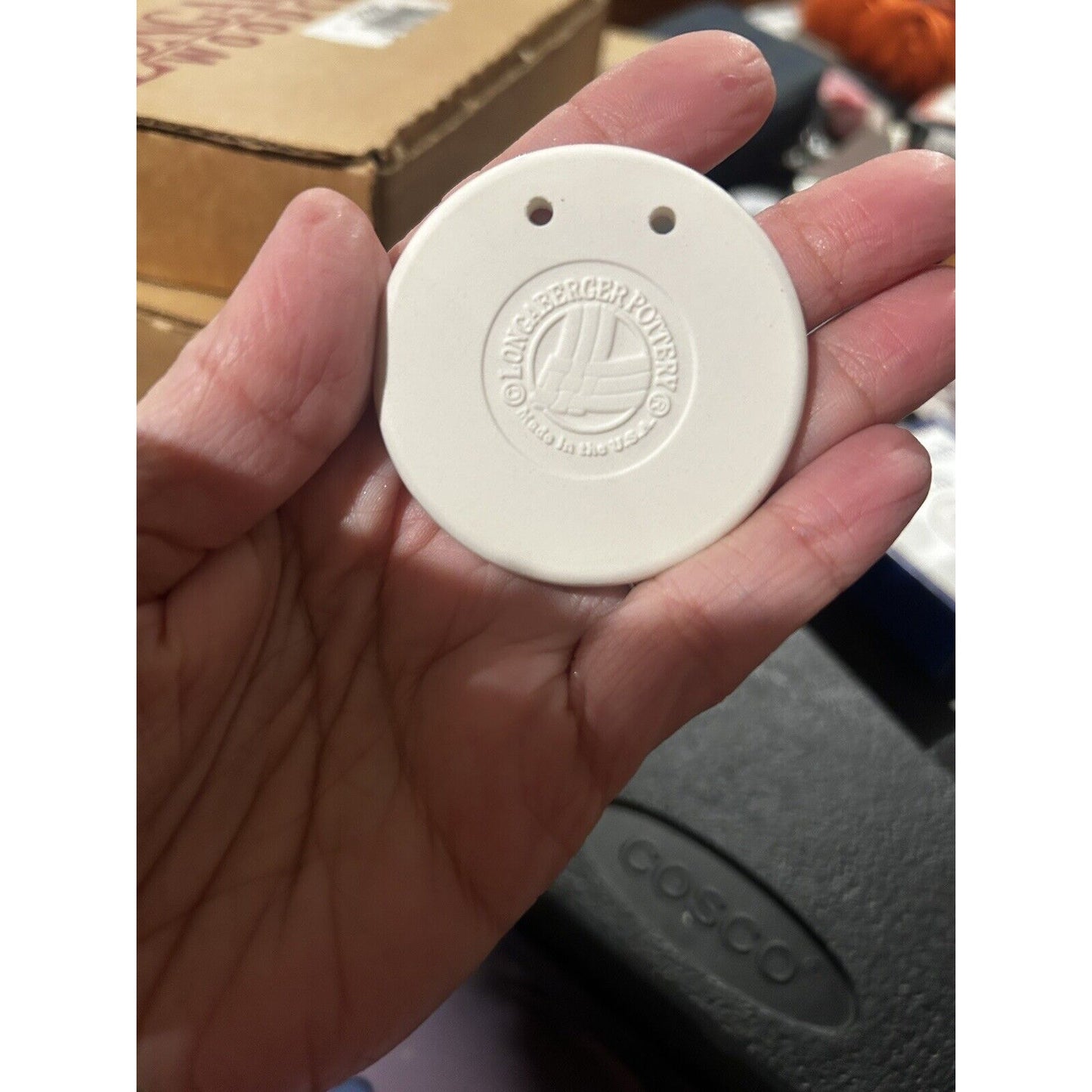 Longaberger Basket Hanukkah Star Of David Round Basket Tie On Chanukah Ornament