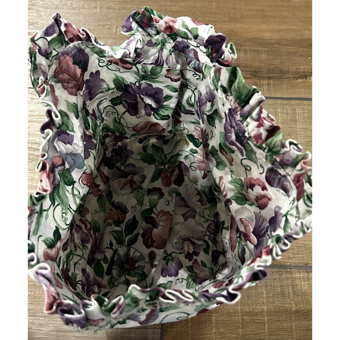 Longaberger Sweet Pea May Series Basket Liner purple floral