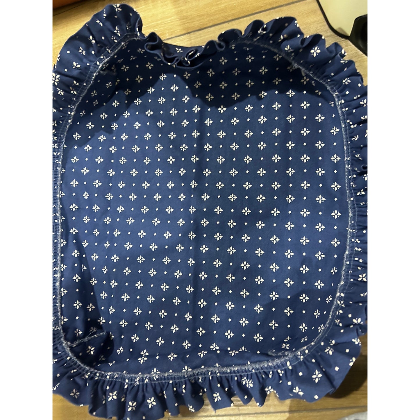 Longaberger Basket LARGE SERVING TRAY Liner Classic Blue fabric SU