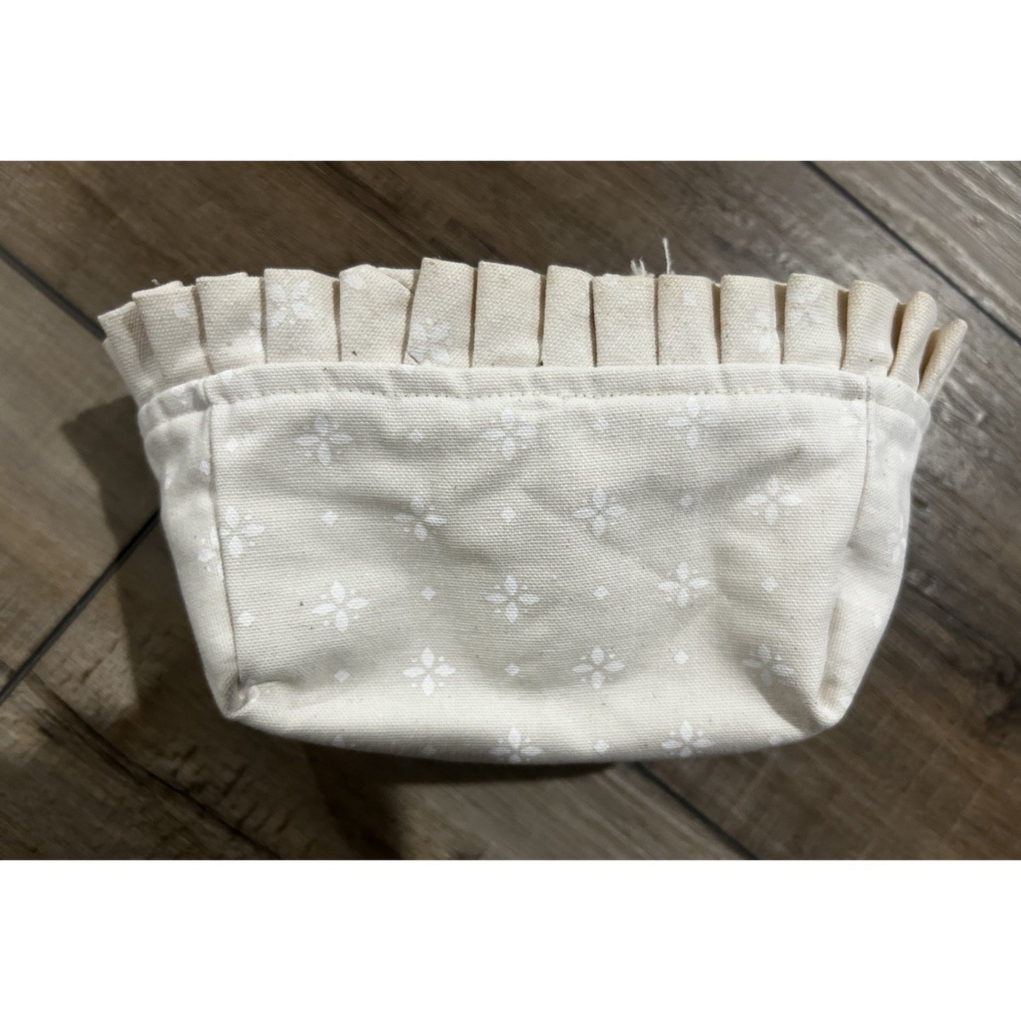 Longaberger Tea Small Key Basket Liner Woven Traditions Natural Cream fabric