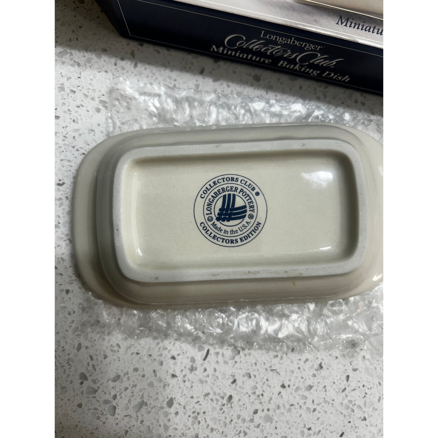 Longaberger Collectors Club Miniature 9x13 Pottery Baking Dish Casserole NEW