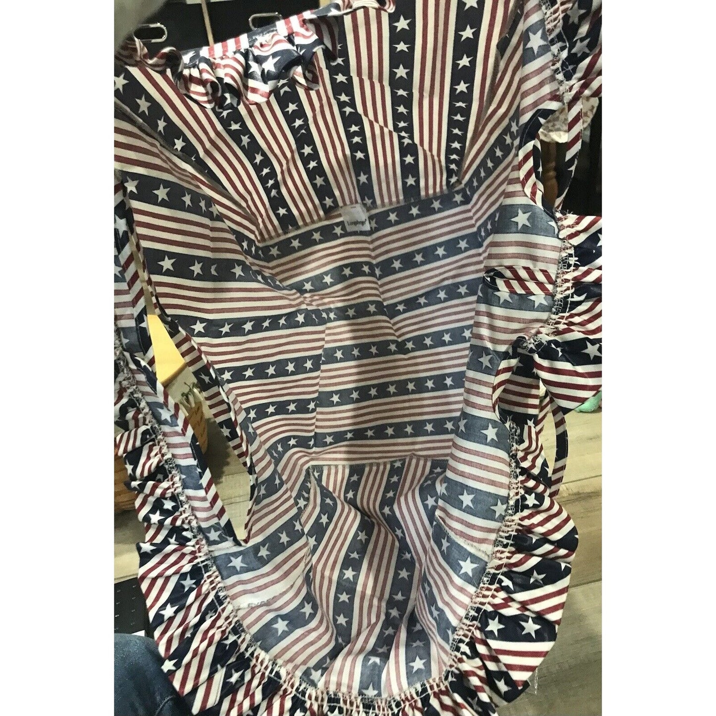 Longaberger Large Picnic Liner - All American Stars & Stripes NEW