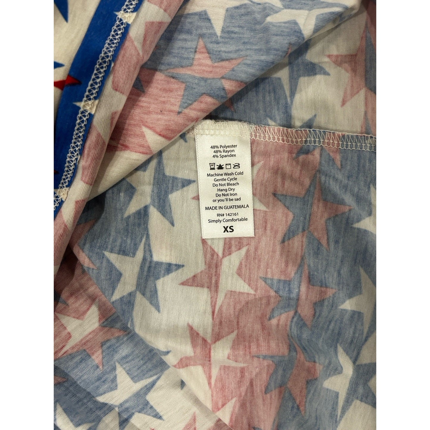 LuLaRoe Maria Dress XS Maxi Red White Blue Stars NEW Patriotic Starsky & Hutch