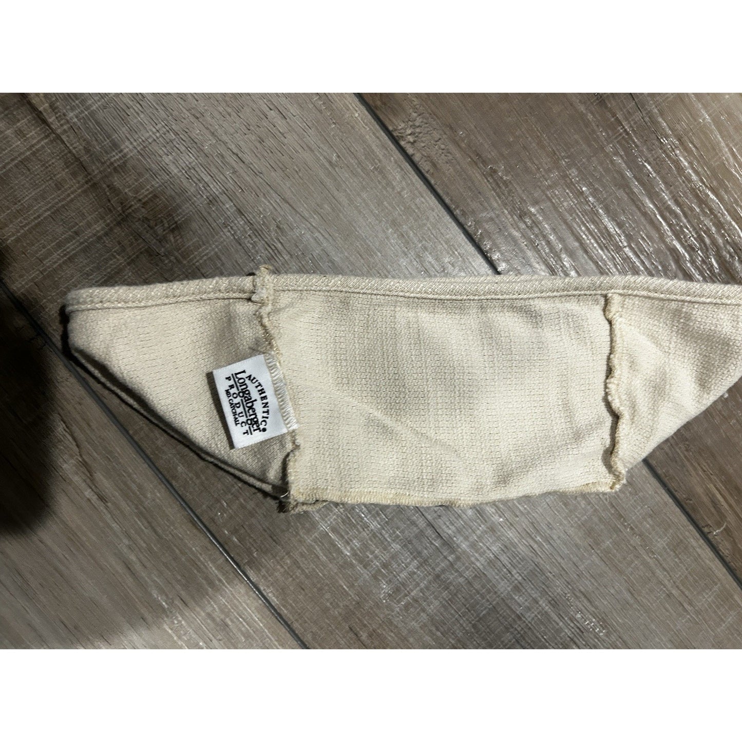 Longaberger Medium Catch-All Catch All Basket Liner Oatmeal Beige fabric