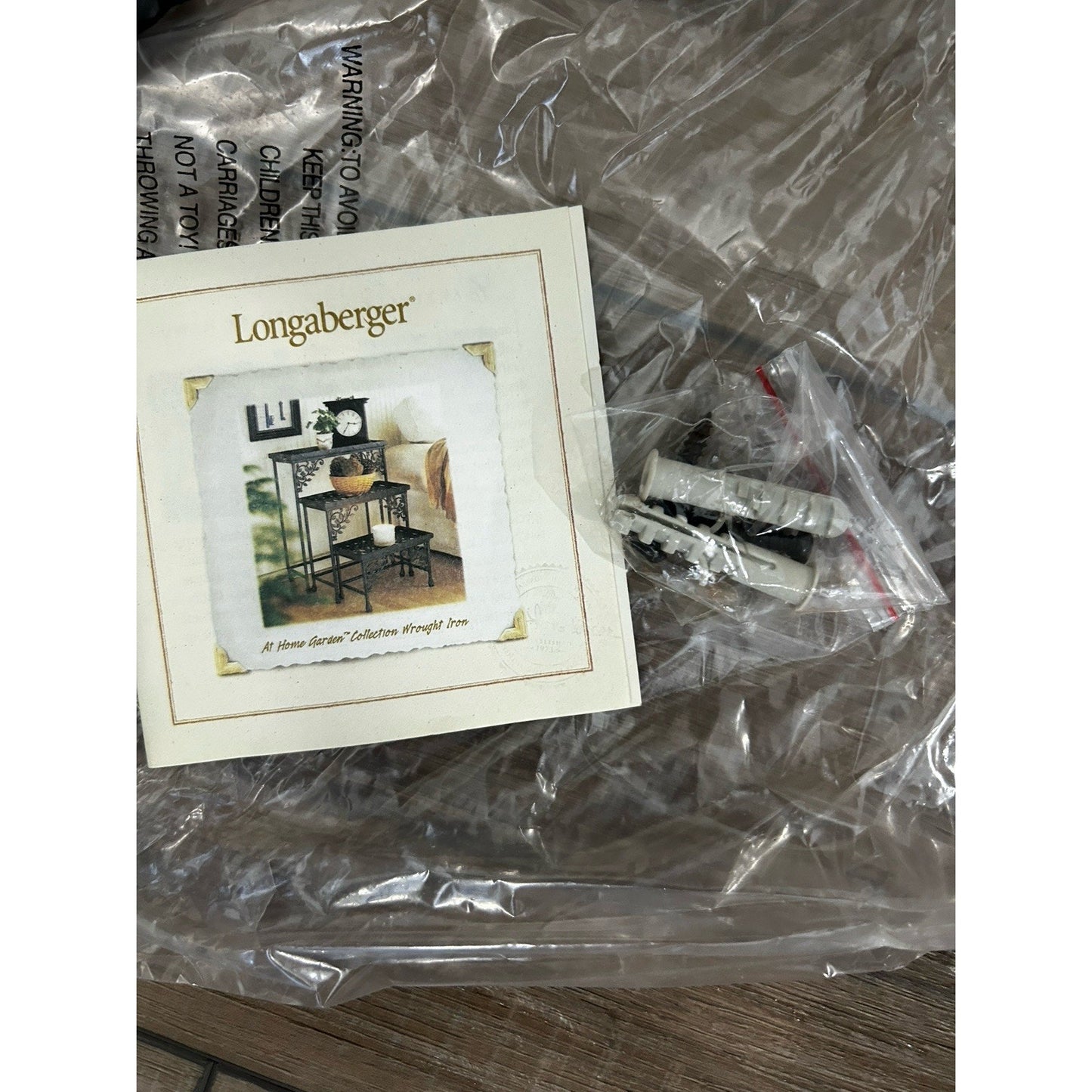 Longaberger Wrought Iron Dogwood Wall Bracket # 71270 New in Box