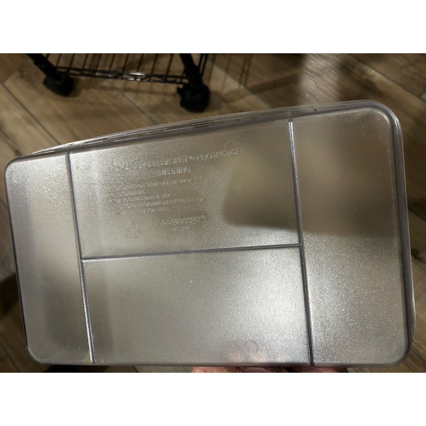 LONGABERGER CHEESE & CRACKER 9 x 13 SERVING SOLUTIONS PROTECTOR divided