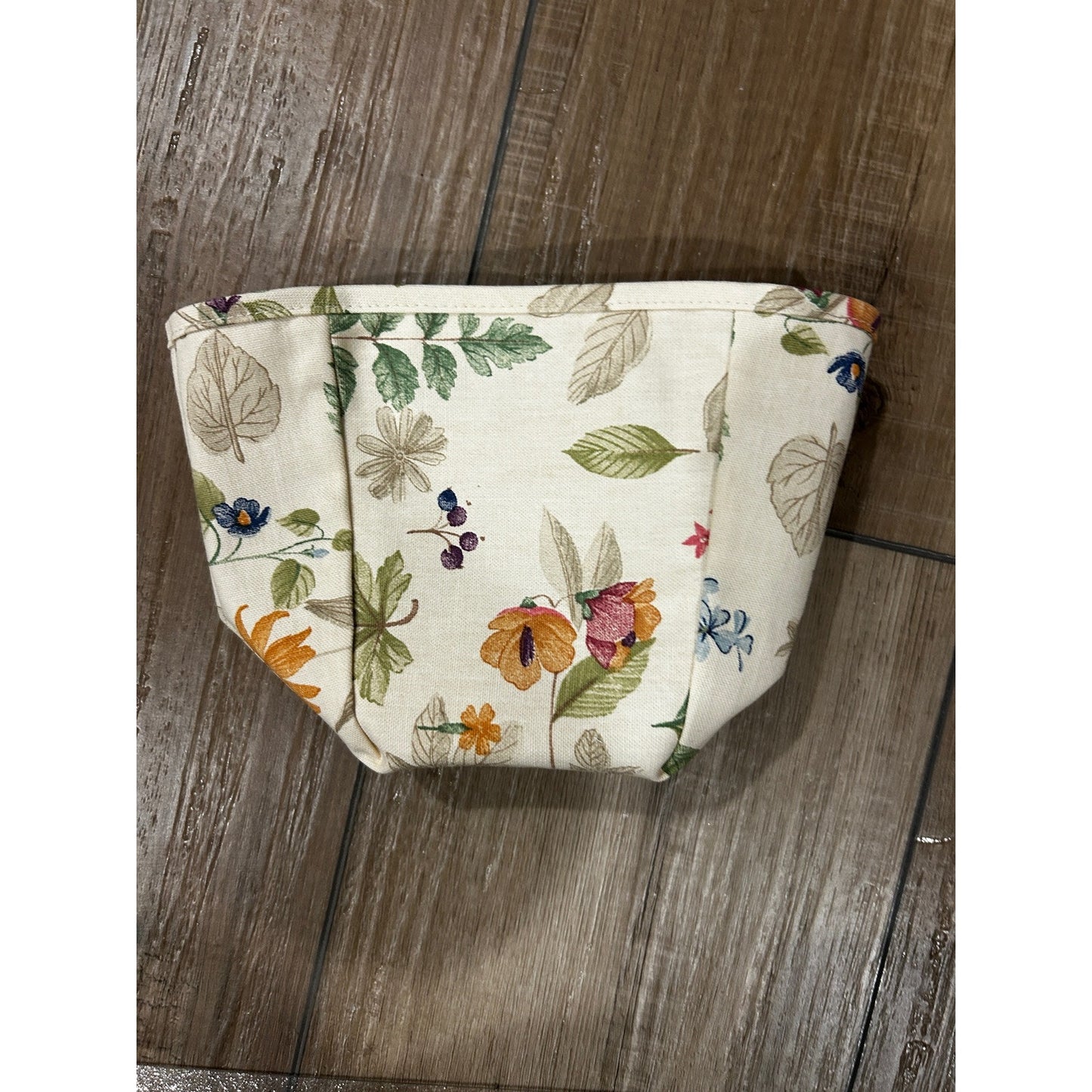 Longaberger Teaspoon Basket Liner Botanical Fields fabric Over the Edge NEW