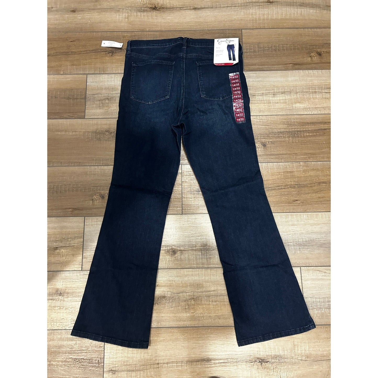 Jessica Simpson Ladies Bootcut Jean Size 14 / 32 Stretch NEW Denim Blue WITT