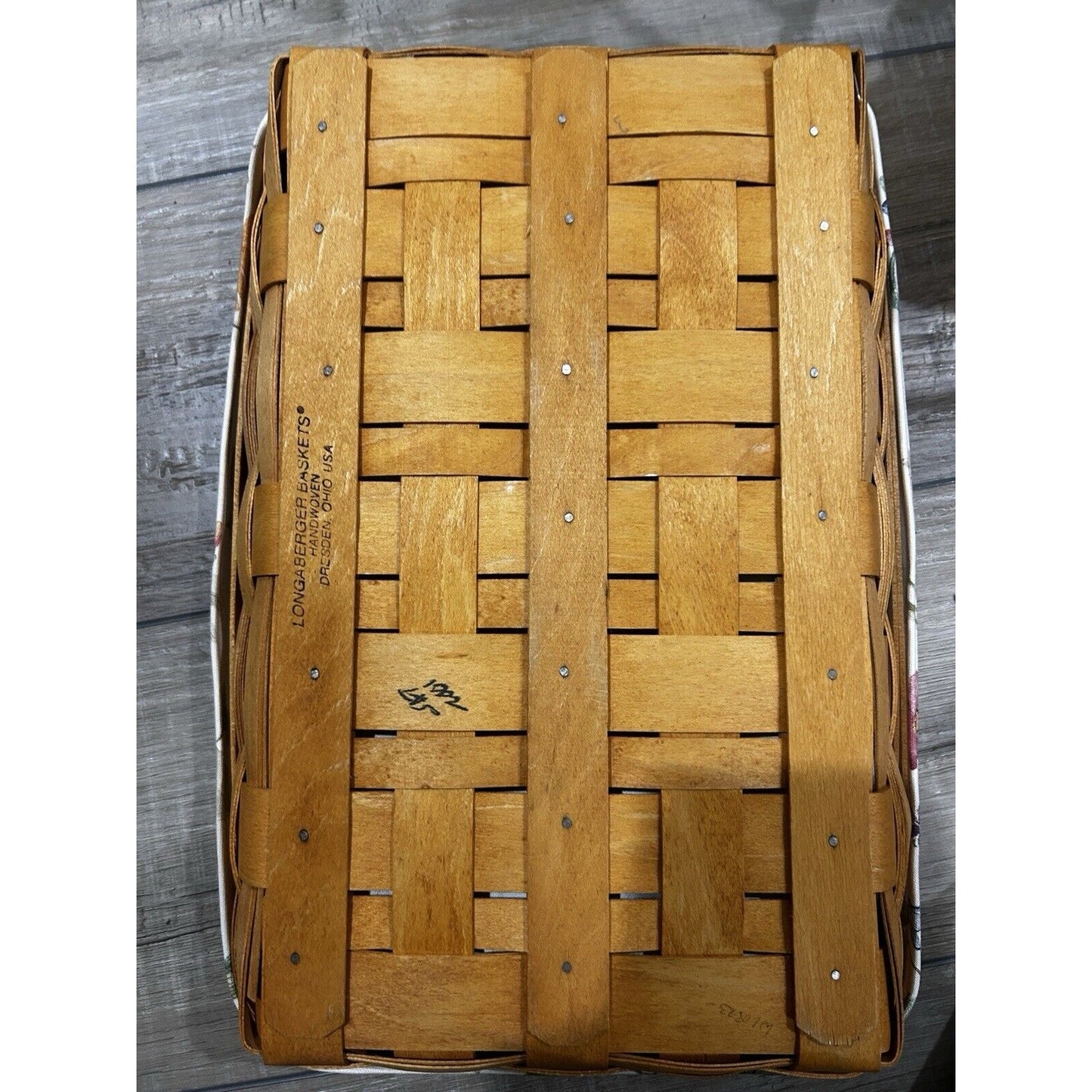 Longaberger 9 X 13 Serving Solutions Basket Botanical Fields liner & Protector