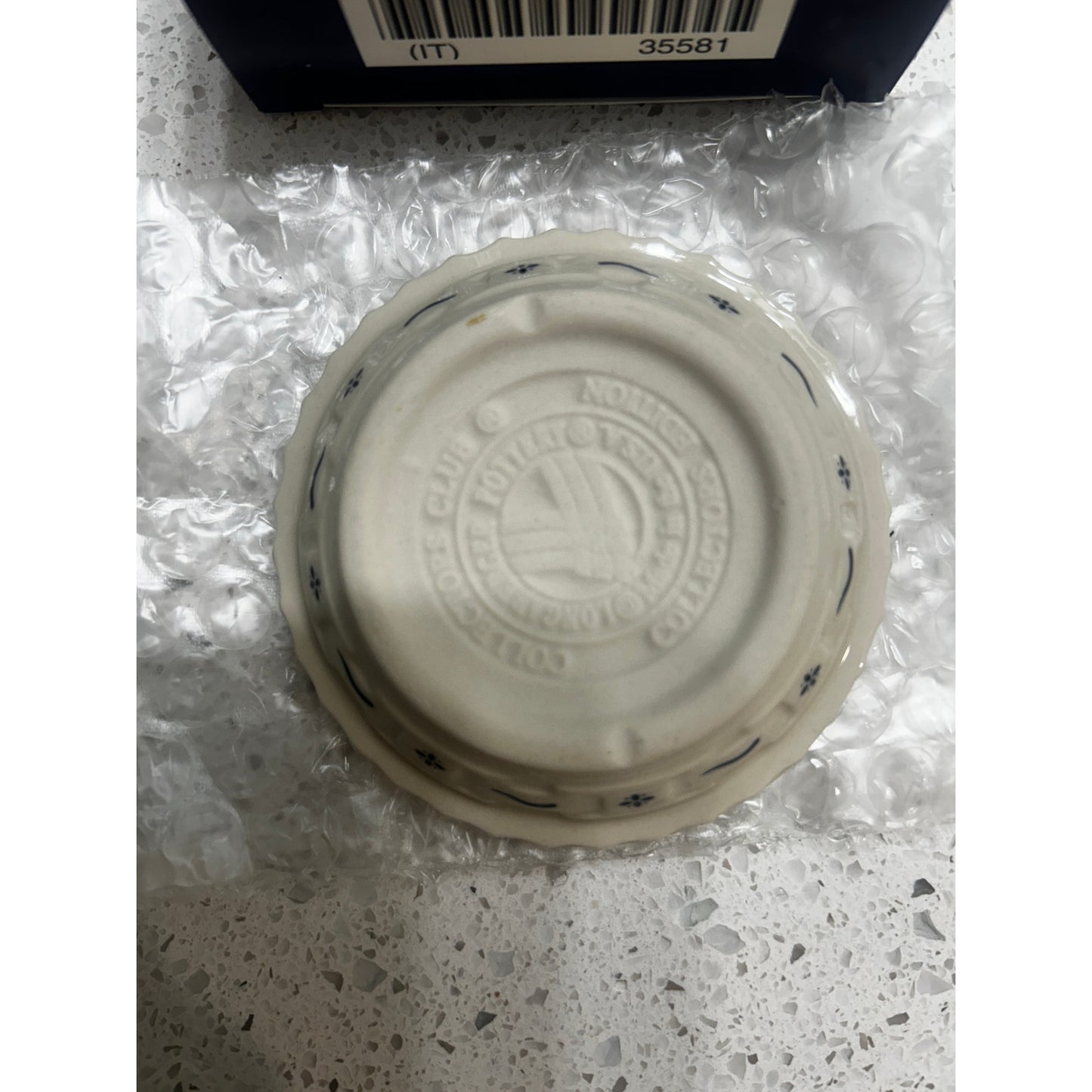 Longaberger Collectors Club Grandma Bonnie's Miniature Pie Plate pottery NEW