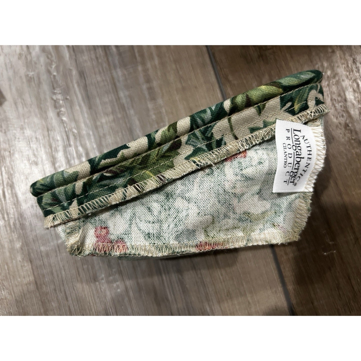 Longaberger Cilantro Basket Liner American Holly fabric