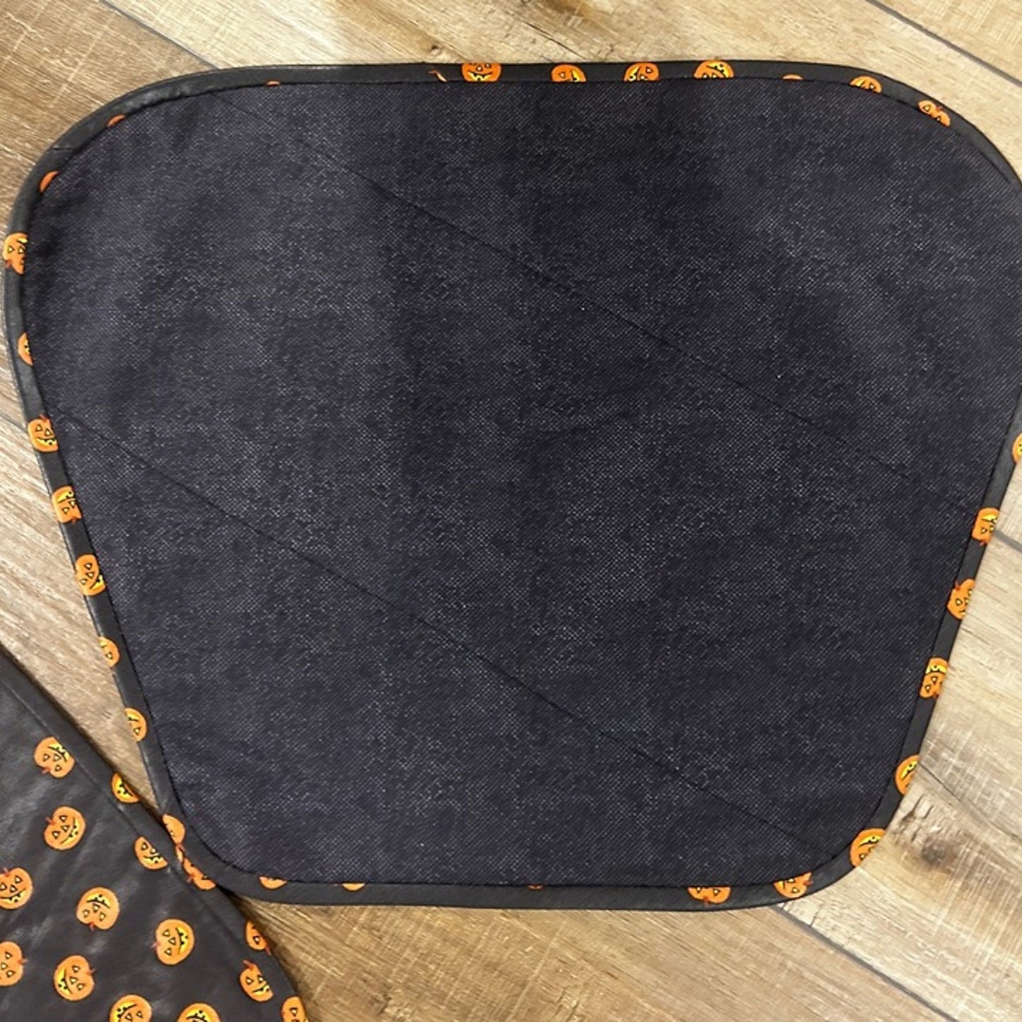 6 Longaberger Boo Pumpkin Fabric Placemats custom made for round table