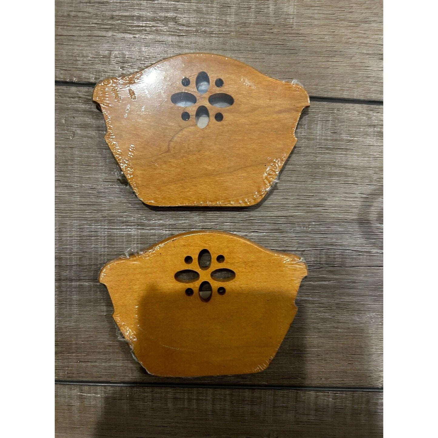 2 Longaberger Cracker Basket Wood Dividers NEW sealed classic stain