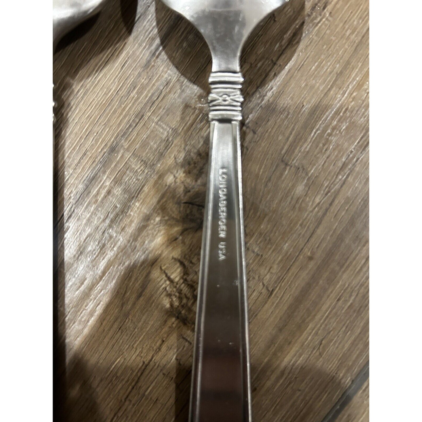 3 Longaberger Serving Utensils Flatware Fork Spoon Cake Pie Slice STAINLESS USA