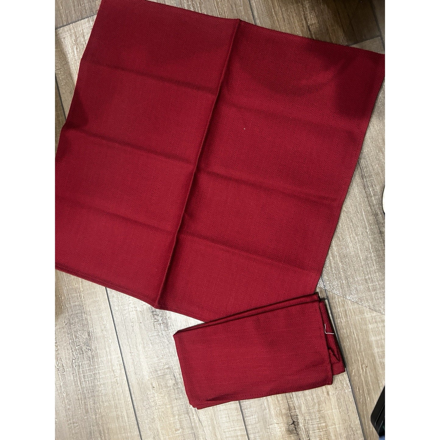 Longaberger Baskets Napkins Paprika Red fabric squares Set of 2