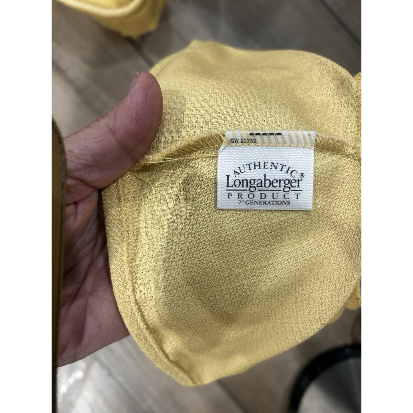 Longaberger 7” Generations Basket Liner - Butternut