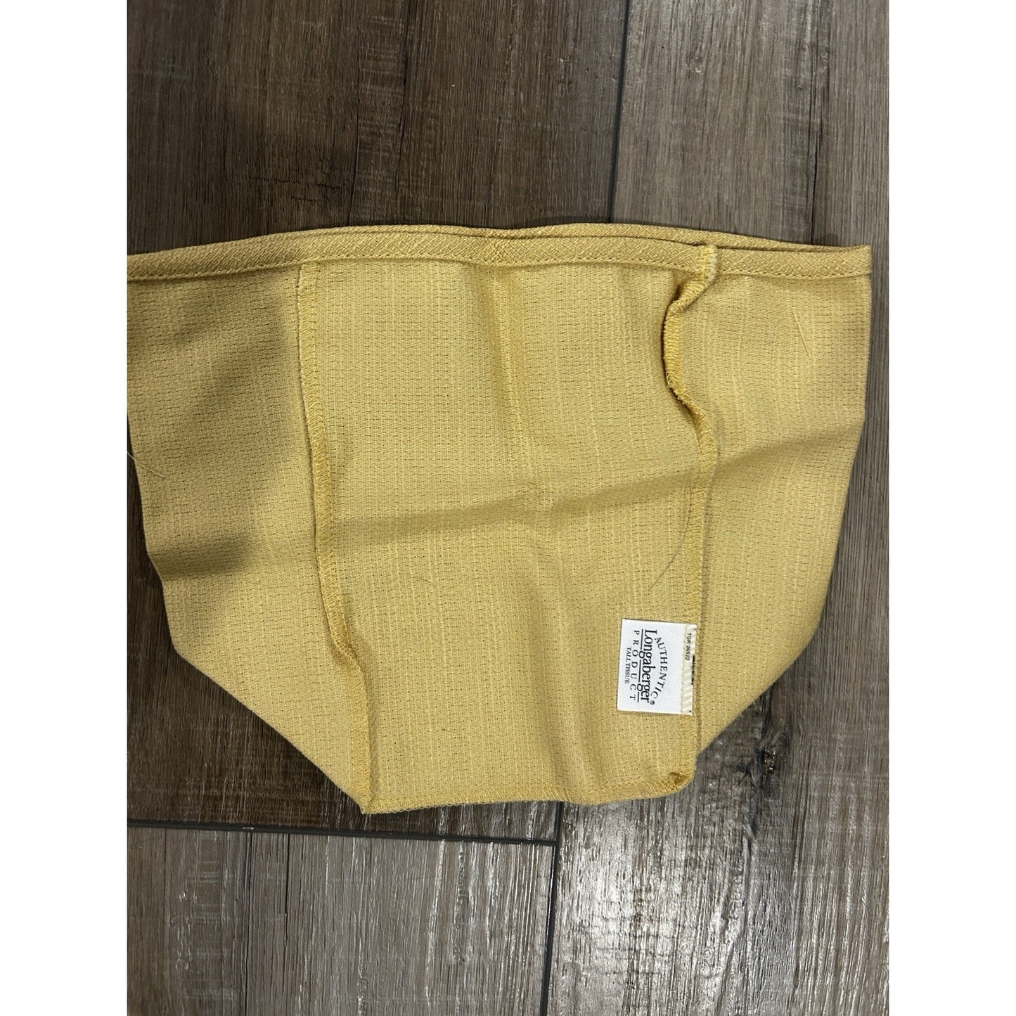 Longaberger Tall Tissue Basket OTE Liner Butternut Yellow NEW GENUINE