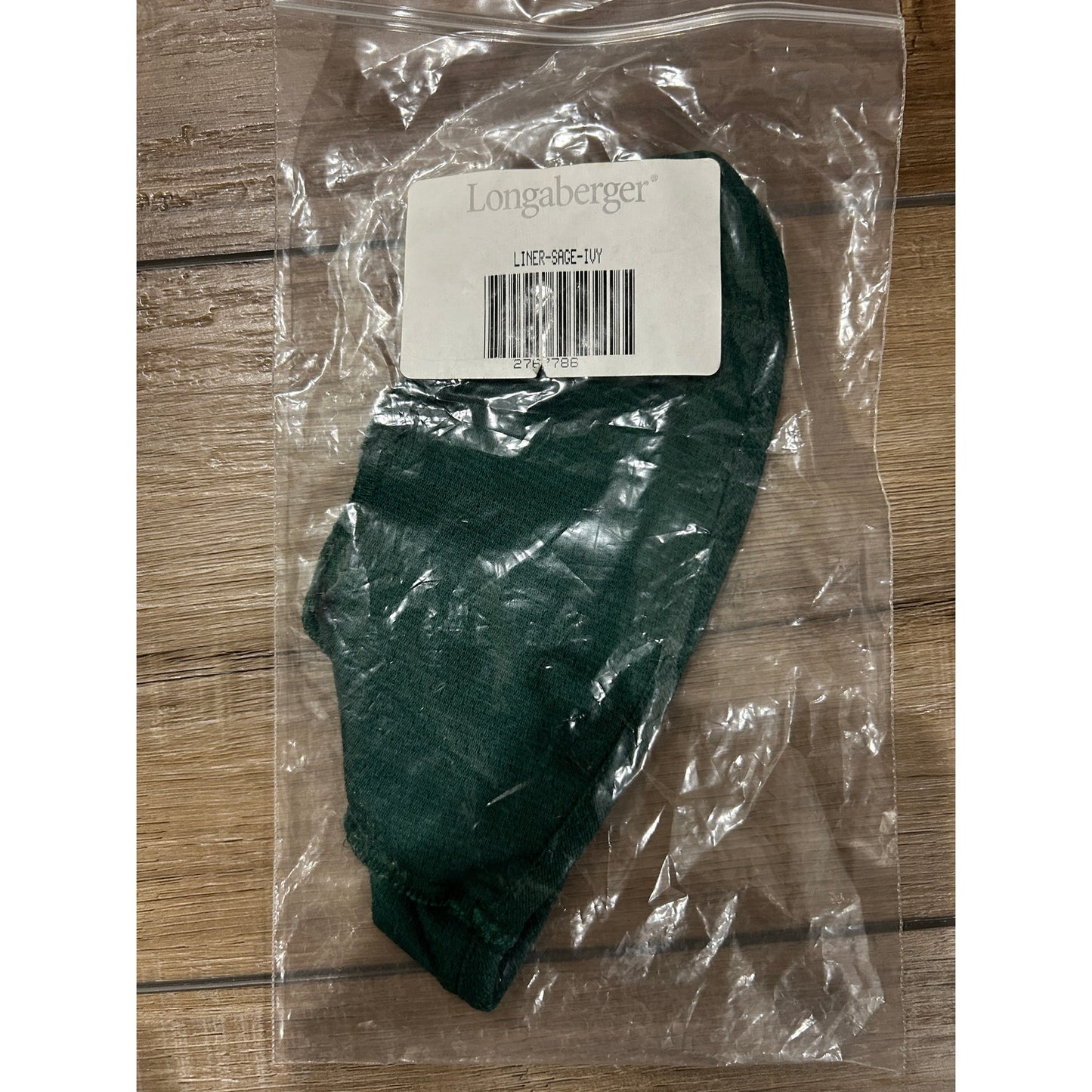 Longaberger Sage Booking Basket Liner - IVY GREEN NEW