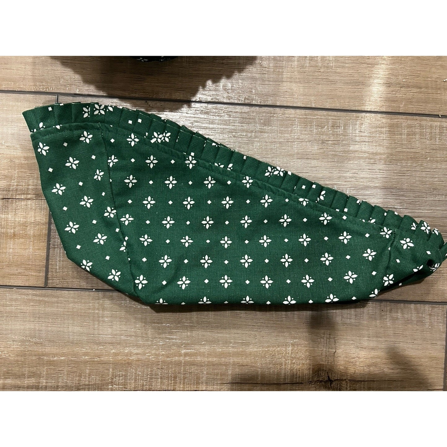 Longaberger Medium Vegetable Basket Liner Heritage Green fabric