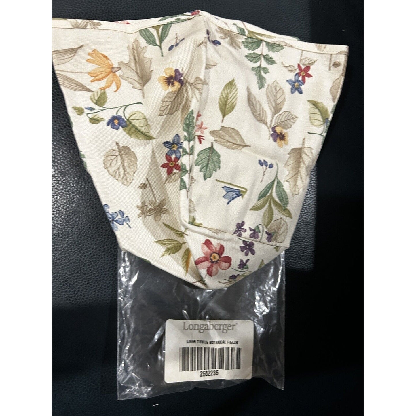 Longaberger Botanical Fields TALL TISSUE Basket Liner USA New Original