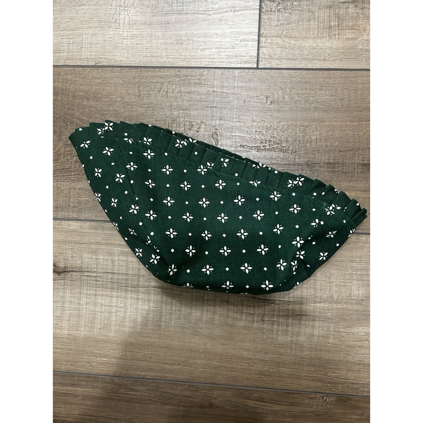 Longaberger Small Vegetable Basket Liner Heritage Green fabric