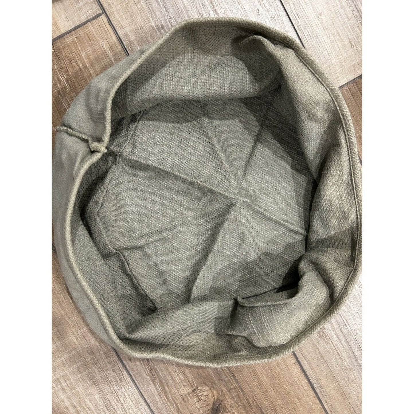 Longaberger 14" Generations Basket Sage Green Fabric Over Edge Liner
