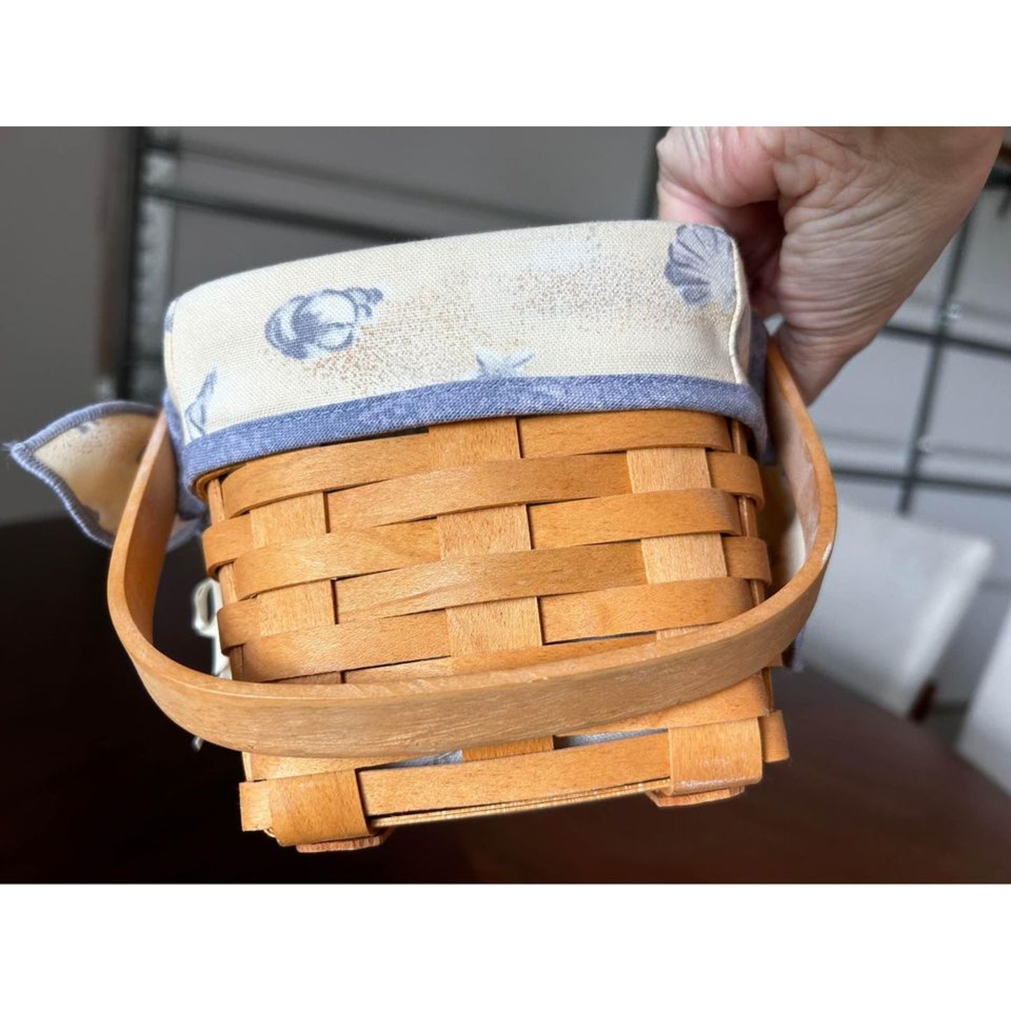 Longaberger Seashell beach basket combo