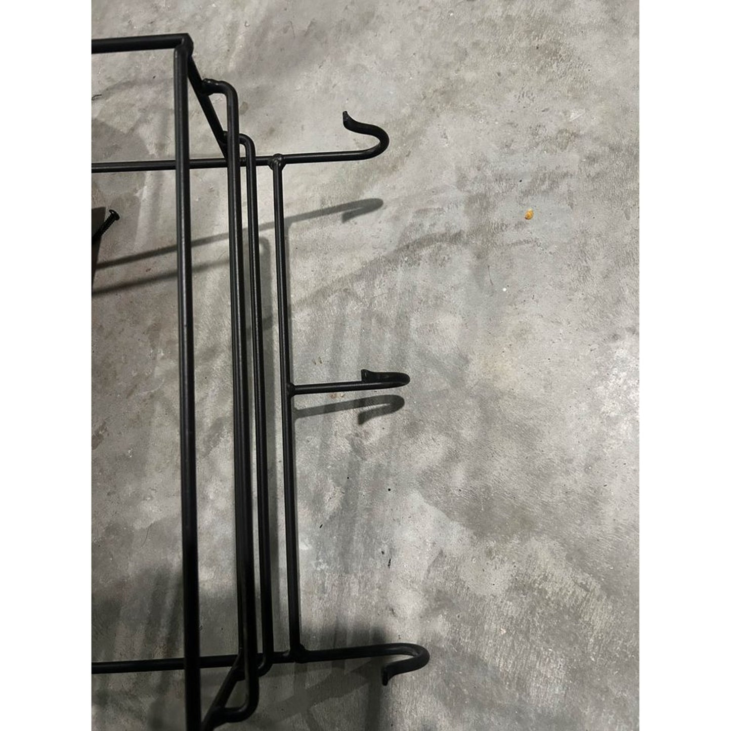 Longaberger Foundry Wrought Iron Envelope Basket Rack with 3 Hooks Made in USA