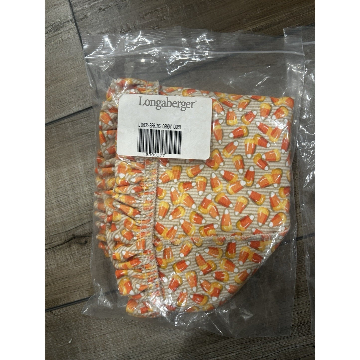 Longaberger Spring Basket Liner Candy Corn NEW Halloween