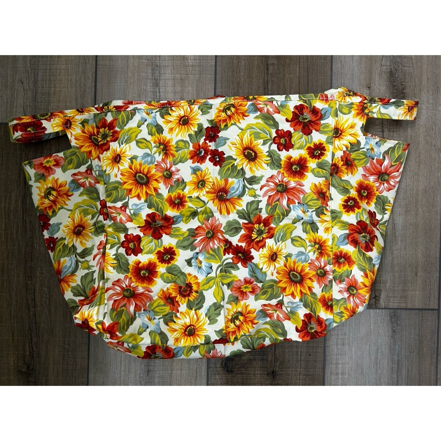 Longaberger Personal File Basket Liner SUNFLOWER Fabric New Rare!