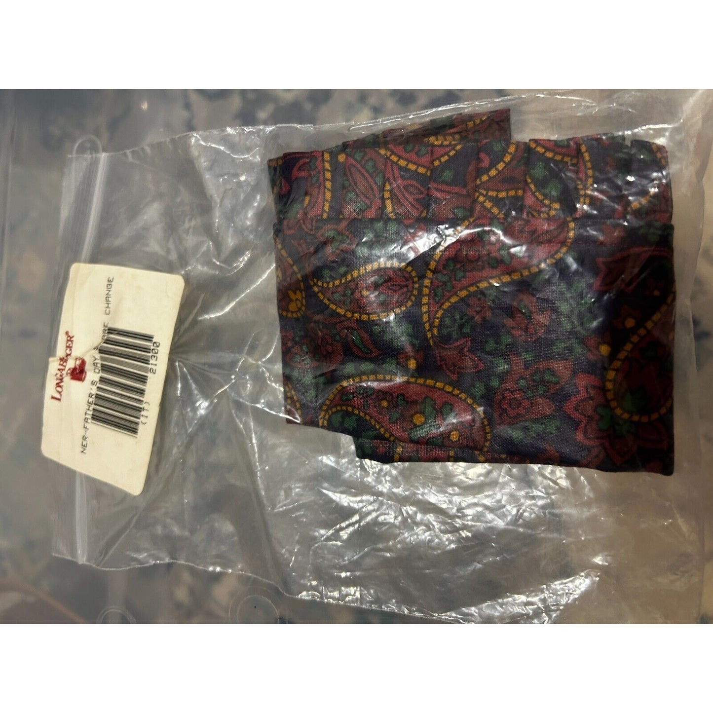 Longaberger Spare Change Basket Liner Father’s Day Paisley fits SMALL BERRY New