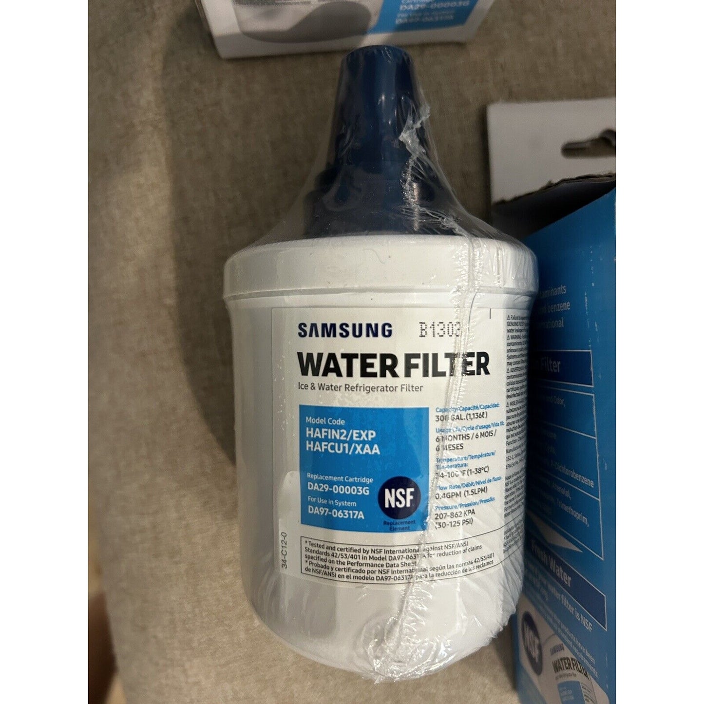 4 Pack OEM SAMSUNG Water Filter HAFIN2, HAFCU1 DA29-00003G NEW Sealed