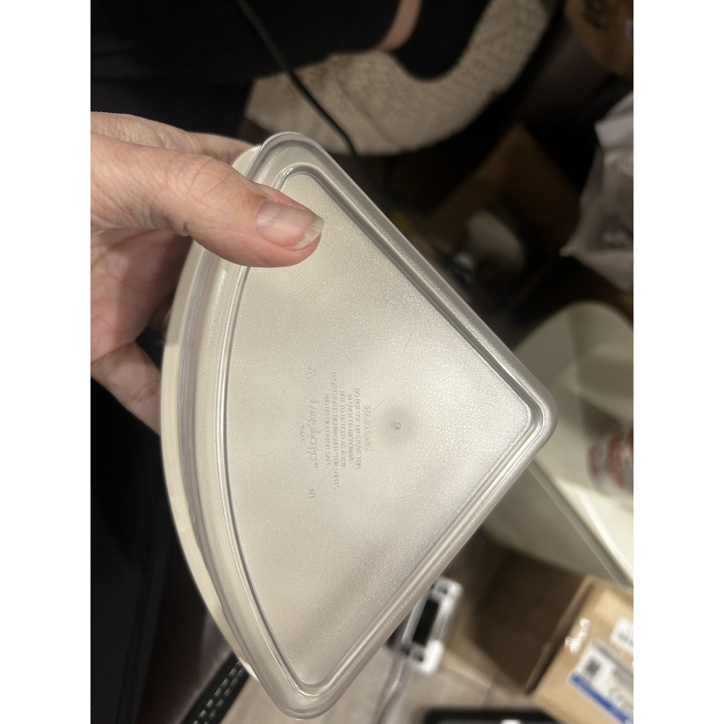 Longaberger LARGE Corner Basket Protector plastic liner