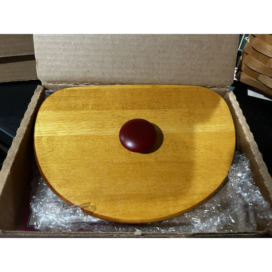 Longaberger Woodcrafts Glad Tidings Basket Lid RED knob NEW