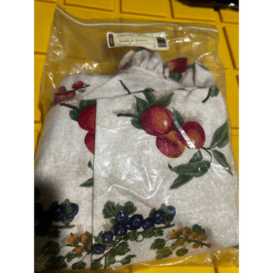 Longaberger WORK AROUND Basket Liner FRUIT MEDLEY Fabric NEW POT OF GOLD