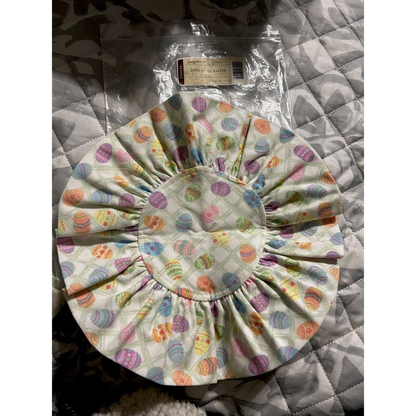 Longaberger 2004 Small Easter Basket Liner NEW Easter Egg Hunt Fabric