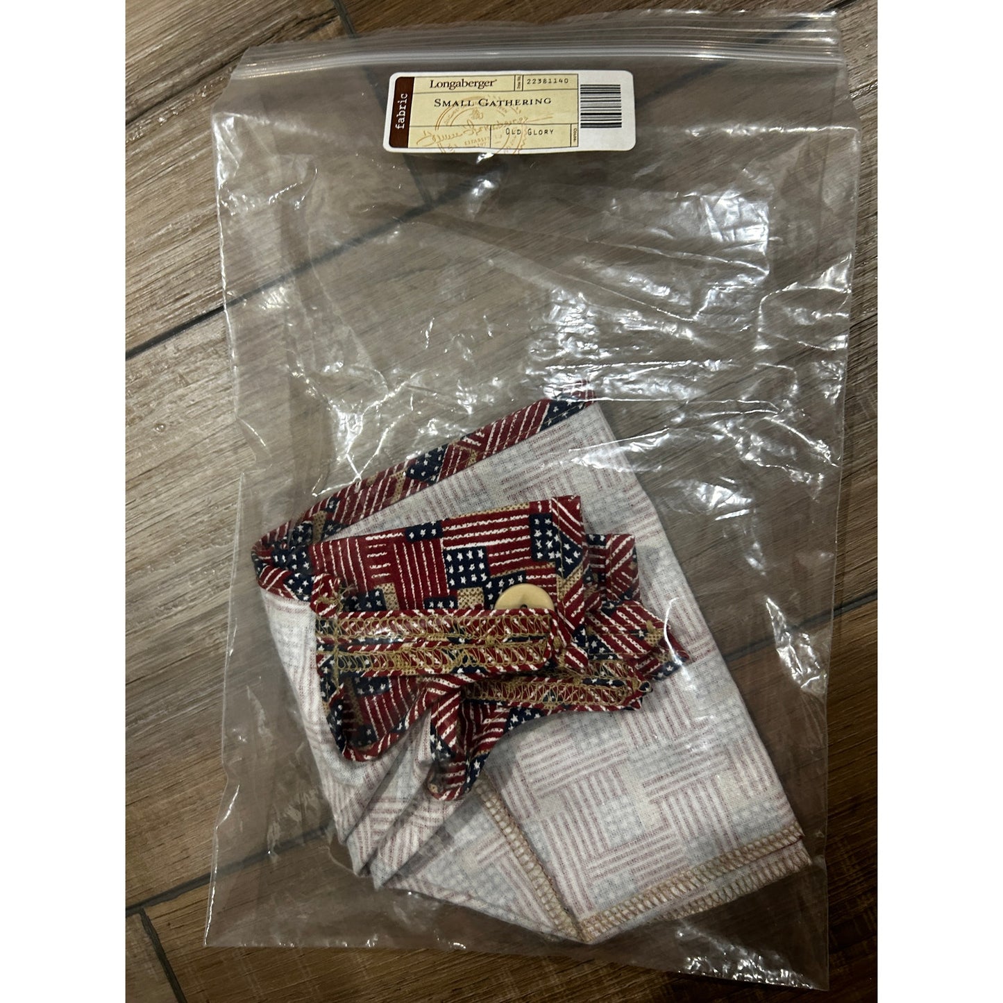 Longaberger Small Gathering Linerm OLD GLORY PATRIOTIC FLAG NEW