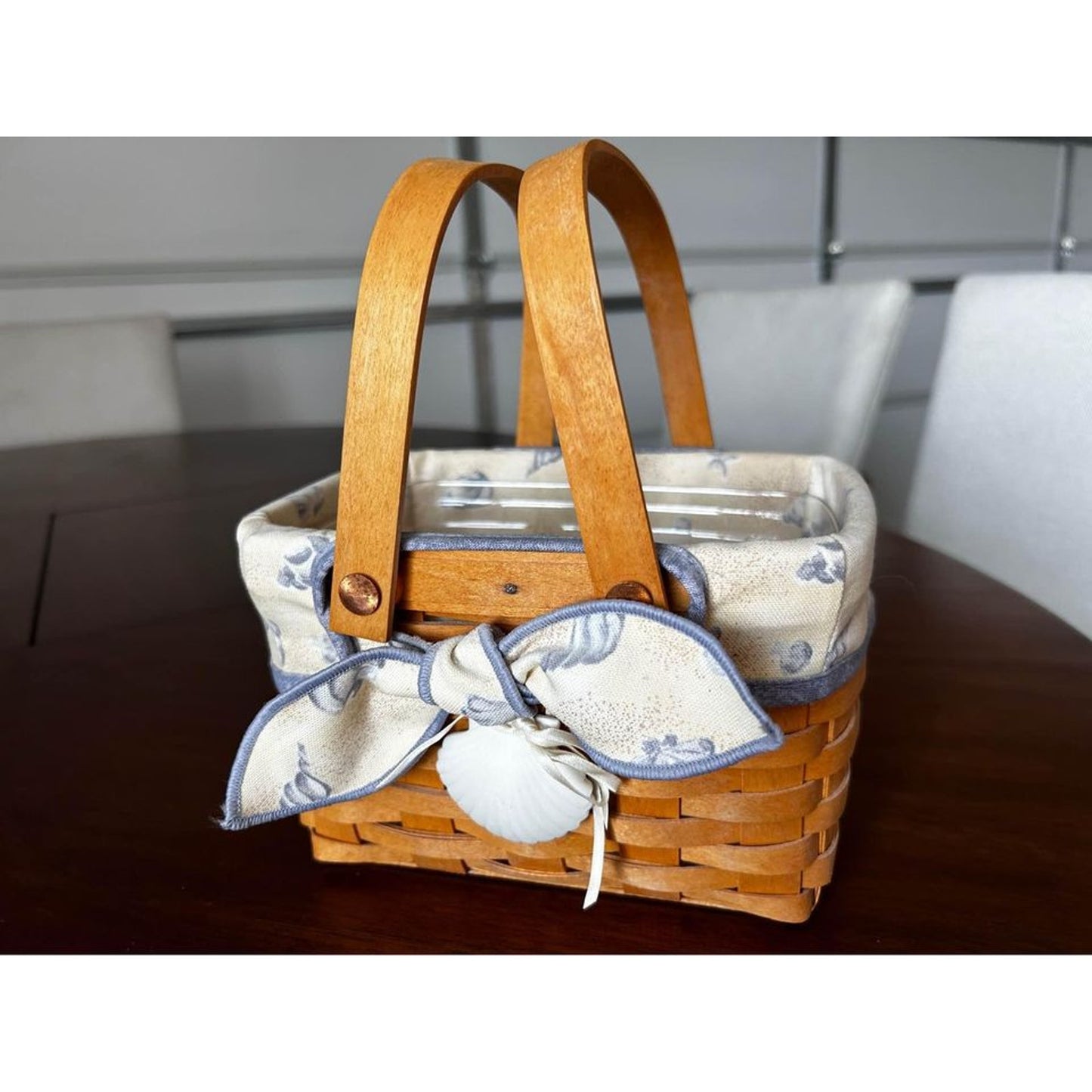 Longaberger Seashell beach basket combo