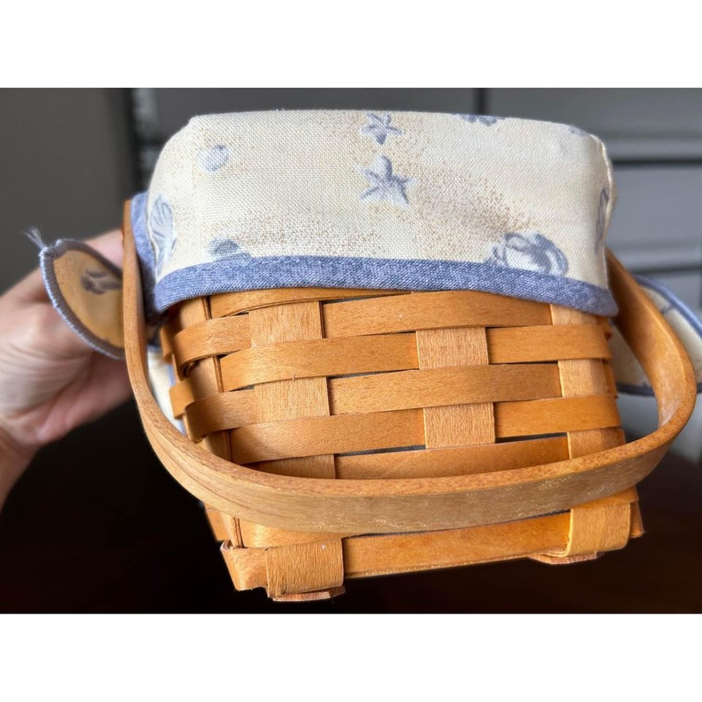 Longaberger Seashell beach basket combo