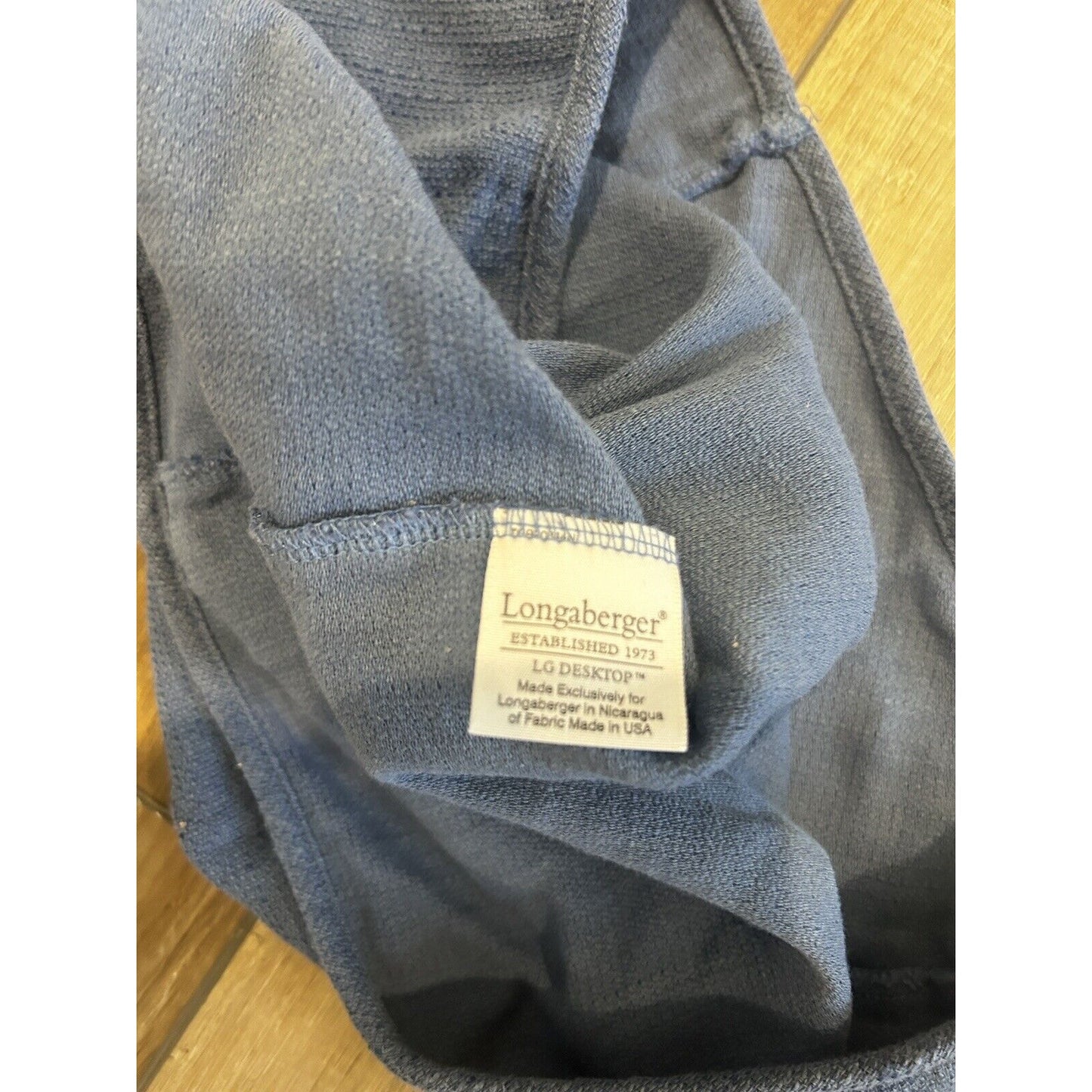 Longaberger Cornflower Blue LARGE DESKTOP Basket Liner