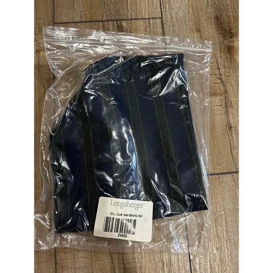 Longaberger Collectors Club Serving Tray Liner CC Stripe Fabric - Stand Up NEW