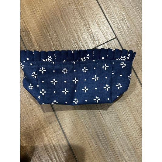 Longaberger Basket TEA SMALL KEY Liner Classic Blue fabric SU