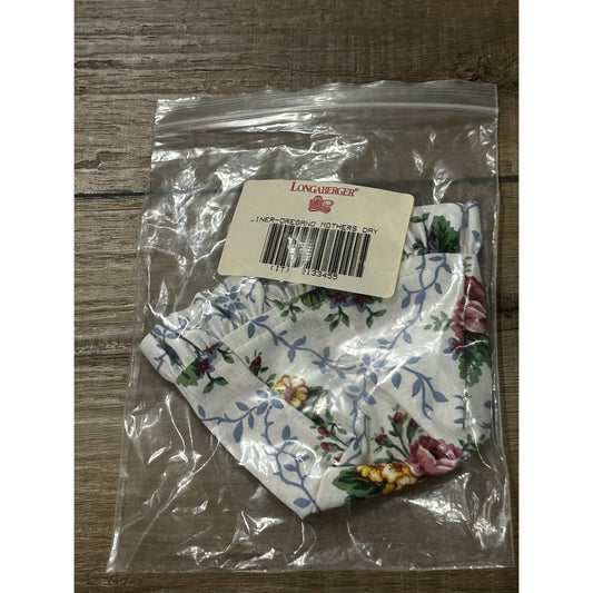 Longaberger Mothers Day Rose Floral OREGANO Fabric Basket Liner NEW