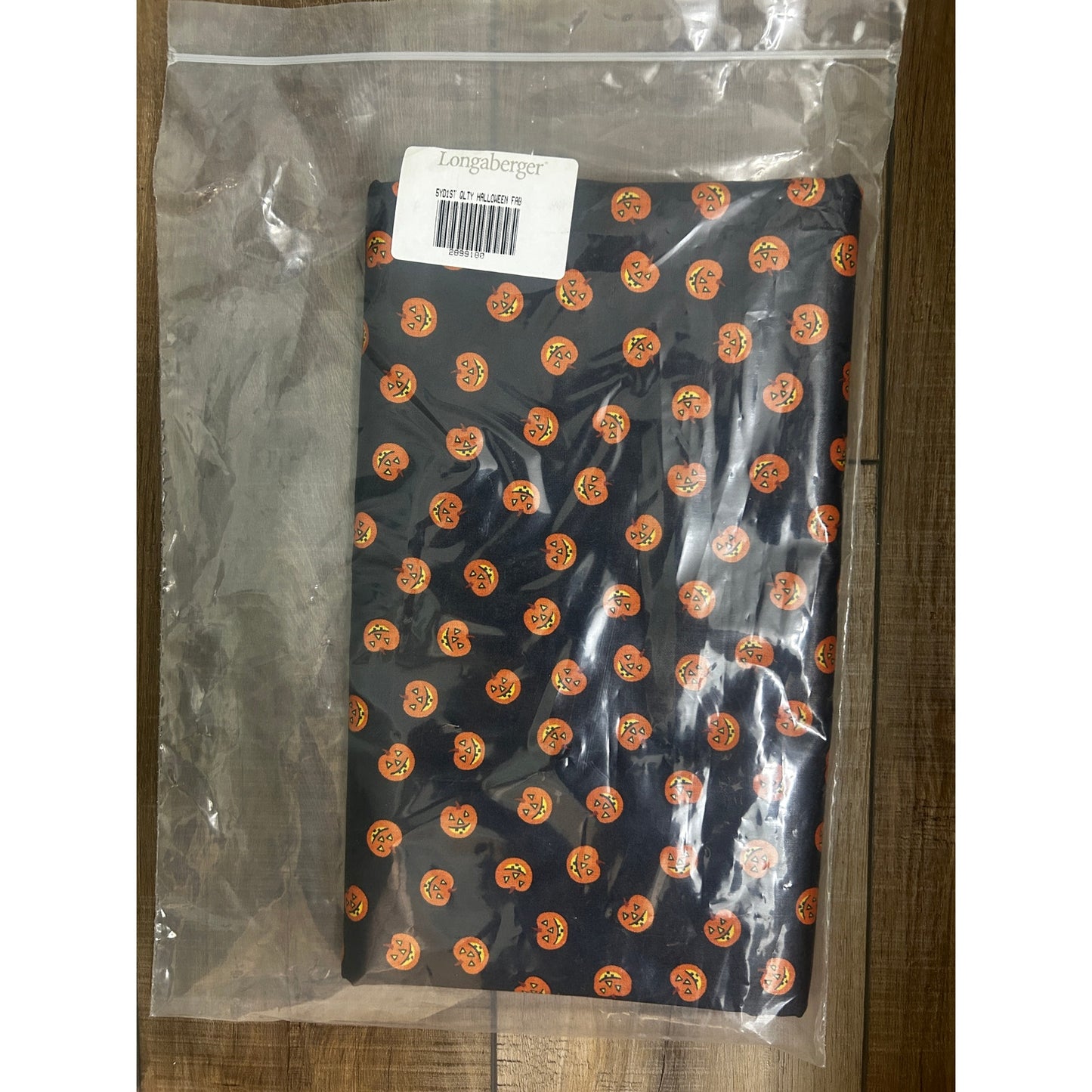 Longaberger Basket HALLOWEEN PUMPKIN BOO Fabric 5 YARDS - New Bulk by Waverly