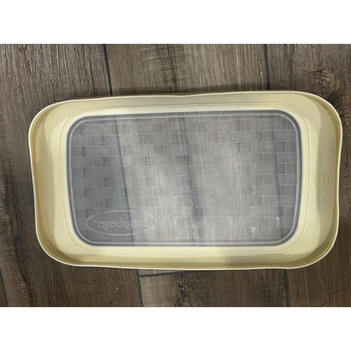 Longaberger Baskets Woven Silicone Lid Cover for 7x11 Pottery Baking Dish HTF 2B