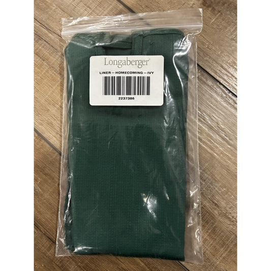 Longaberger Hostess HOMECOMING Basket Liner - Ivy Green NEW